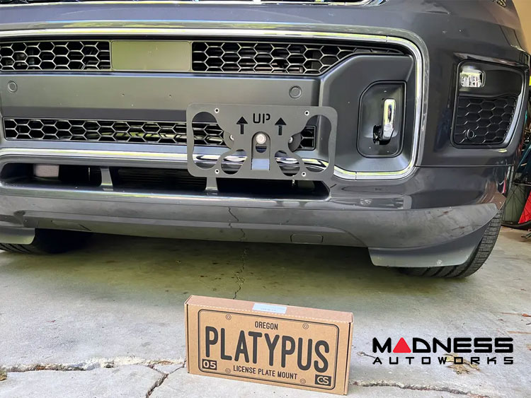 Jeep Patriot License Plate Mount - Platypus - Grille Mount